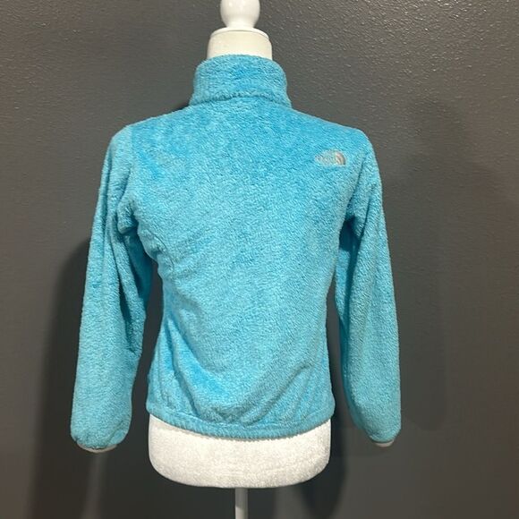 Girls North Face Bright Blue Fleece Jacket 14/16 - Picture 2 of 11